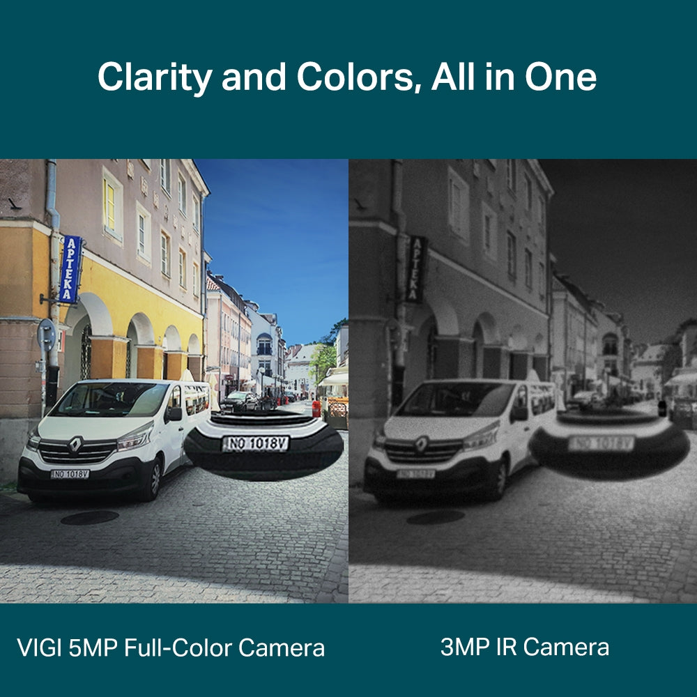 TP-Link VIGI C350 5MP HD Outdoor Full-Color Bullet Network Wired CCTV Camera | 2-Way Audio | Smart IR | Waterproof IP66 | H.265+ | Smart Detection TP-Link VIGI C350 5MP HD Outdoor Full-Color Bullet Network Wired CCTV Camera | 2-Way Audio | Smart IR | Waterproof IP66 | H.265+ | Smart Detection